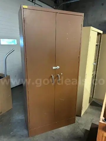 Lot of (2) Metal 2-Door Storage Cabinets.