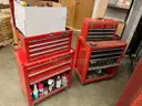 Lot of (2) Craftsman Rolling Toolboxes with Tools.