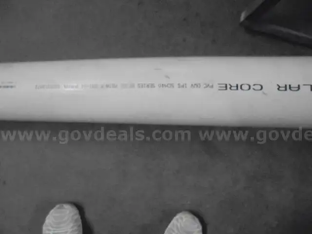 Lot of (1) 4&#x22; Schedule 40 PVC Pipe, 10&#x27; Long.