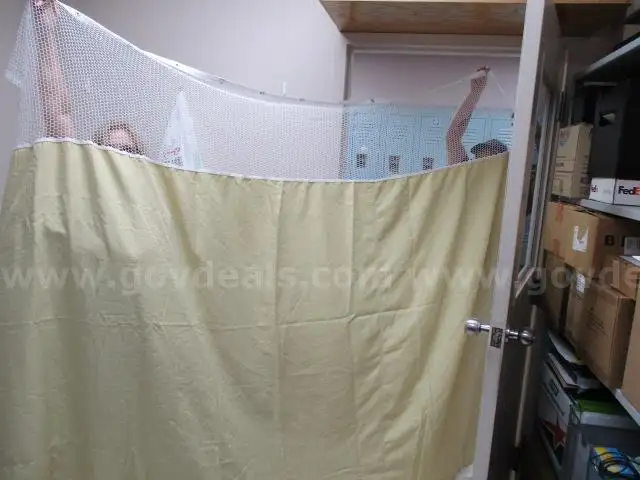 Lot of 100 Used Privacy Curtains.