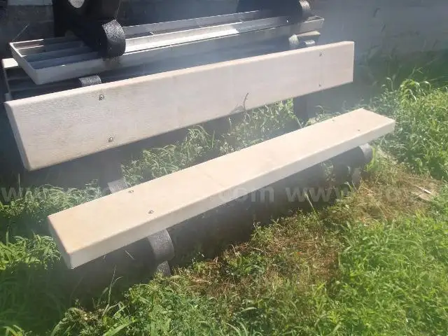 Lot of (5) Used Hard Plastic Benches.