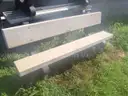Lot of (5) Used Hard Plastic Benches.