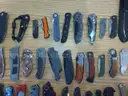 Lot of approximately 105 Single Blade Knives.