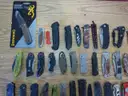 Lot of approximately 105 Single Blade Knives.