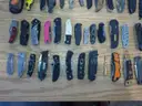 Lot of Approximately 100 Single Blade Knives.