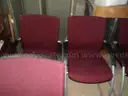 Lot of 21 Various Used Stationary Office Chairs.