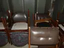 Lot of 21 Various Used Stationary Office Chairs.
