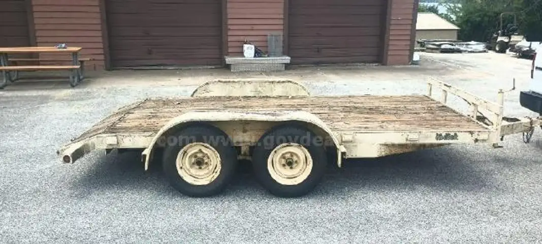 Lot of (1) Flatbed Trailer.
