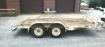 Lot of (1) Flatbed Trailer.