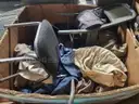 Lot of Steel Mesh Panels, File Cabinets, Chairs, File Folders and Printer.