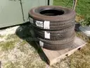 Lot of (3) Firestone F5560 Tubeless Tires Size 11R22.5 14 PR.