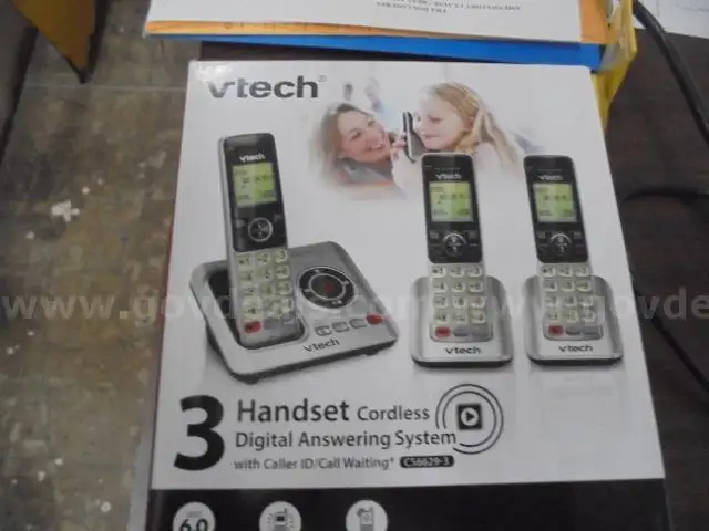 Lot of (1) New VTECH 3 Handset Cordless Digital Answering System.