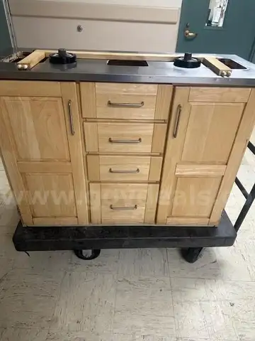 Lot of a Counter with Storage Space.