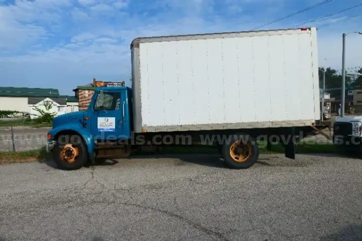 2001 International 4700 Box Truck, 150342 Mileage.