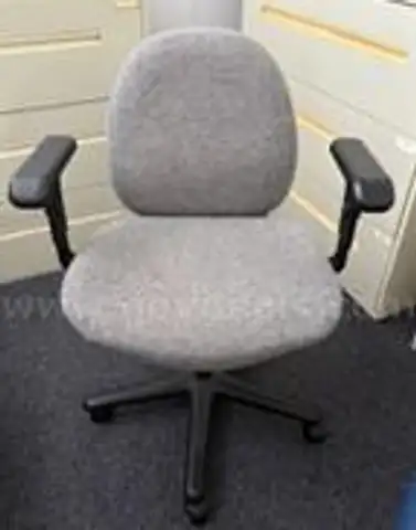 Lot of (2) Gray Office Chairs.