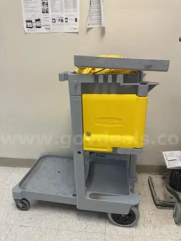 Lot of (1) Rubbermaid Cleaning Cart.