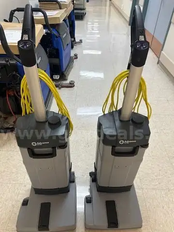 Lot of (2) Advance SC-100 Floor Scrubbers.