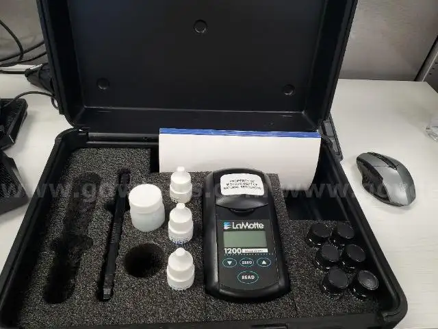 Lot of Water Testing Tools, Meter, Backpack and Boots.