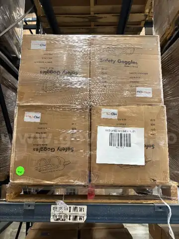 Lot of 52 Pallets of RETSING Safety Goggles.