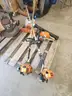 Lot of (6) Stihl Weedeaters, (1) Stihl Chainsaw, and (1) Stihl Leaf Blower.