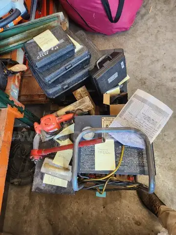 Lot of Pipe Threader, Calibration Kits, and Various Tools.