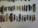 Lot of 90 Wood Knives.