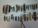 Lot of 90 Wood Knives.