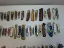 Lot of 90 Wood Knives.