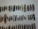 Lot of 79 Wood Knives.