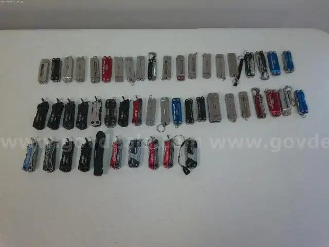 Lot of 32 Small Leatherman and 18 Small Gerber Multi-Tools.