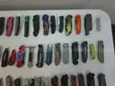 Lot of 100 Single Blade Knives.