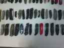 Lot of 100 Single Blade Knives.