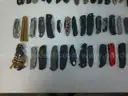 Lot of 100 Single Blade Knives.