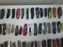 Lot of 100 Single Blade Knives.