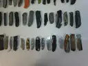 Lot of 100 Single Blade Knives.