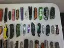 Lot of 106 Single Blade Knives.