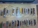 Lot of 67 Wood Knives.