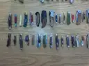 Lot of 67 Wood Knives.