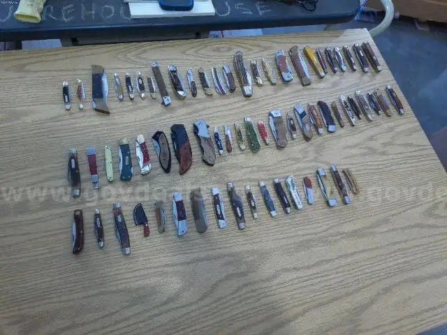 Lot of 67 Wood Knives.