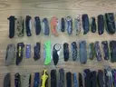 Lot of 100 Single Blade Knives.