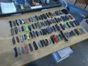Lot of 100 Single Blade Knives.