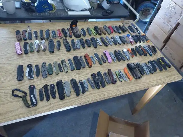 Lot of Approx. 100 Single Blade Knives.