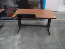 Lot of (1) 49 X 26.5 Computer Desk with Keyboard Drop.
