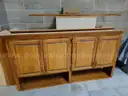 Lot of 2 Upper 83&#x22;W x 46.25&#x22;H x 18&#x22;D Cabinets and 1 Small Cabinet.