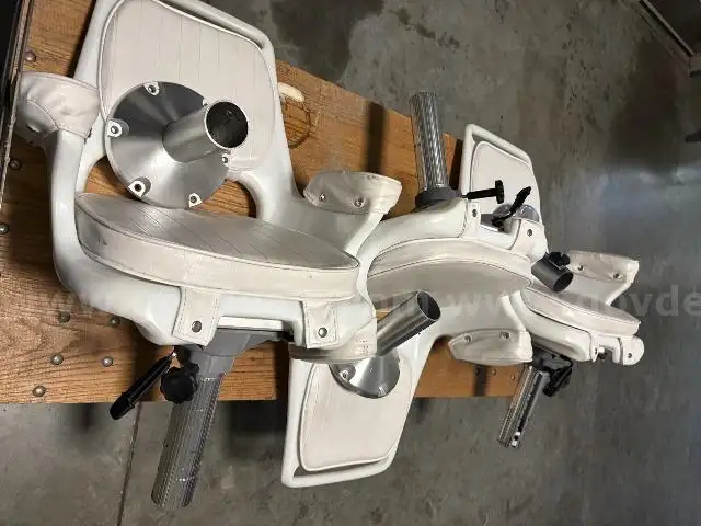 Lot of (3) Captain Boat Chairs.