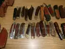 Lot of 135 Various Wood Handle Knives.