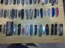 Lot of 100 Single Blade Knives.