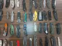 Lot of 100 Single Blade Knives.