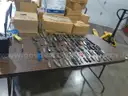 Lot of 100 Single Blade Knives.