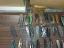 Lot of 100 Single Blade Knives.